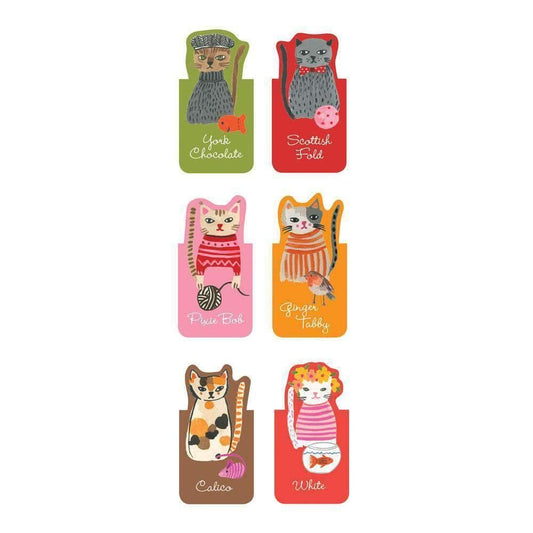 Cool Cats Magnetic Bookmarks - MAIA HOMES