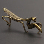 Copper Mantis Miniature Ornament Figurine