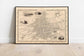 Cork Map Print| Fine Art Prints - MAIA HOMES