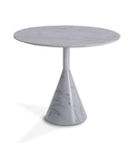 Cosette Marble Side Table 70cm White