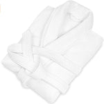 Cotton Waffle Spa Bathrobe with Terry Towel Interior