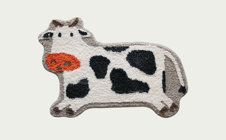 Cow-Shaped Bath Mat Cow