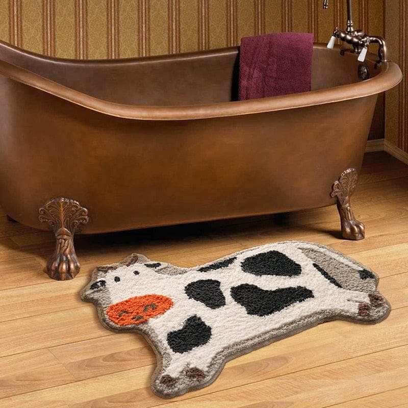 Cow-Shaped Bath Mat