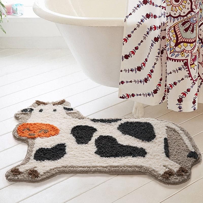 Cow-Shaped Bath Mat