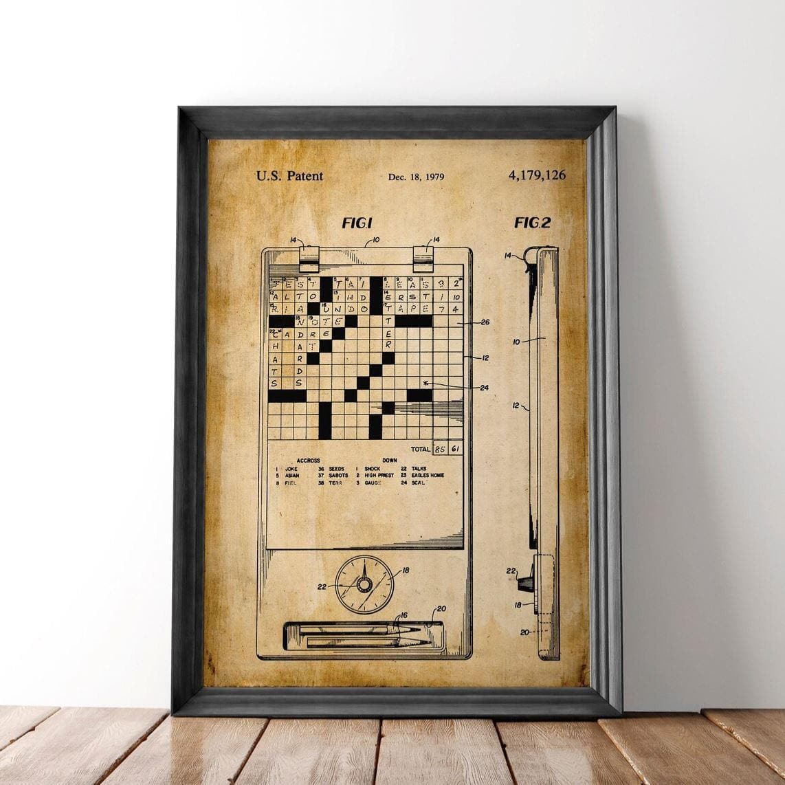 Crossword Puzzle Patent Print