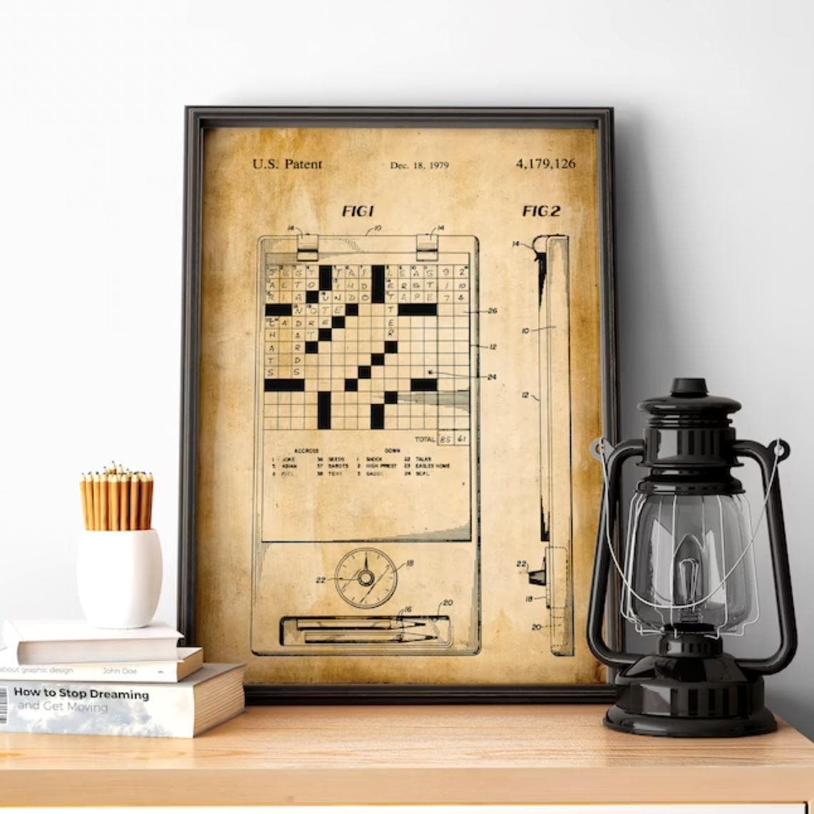 Crossword Puzzle Patent Print