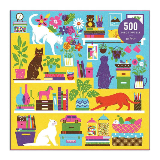 Curious Cats 500 Piece Jigsaw Puzzle - MAIA HOMES