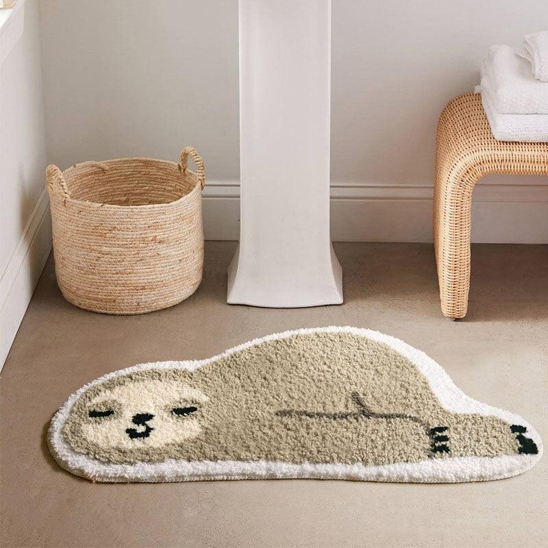 Cute Sloth Bath Mat