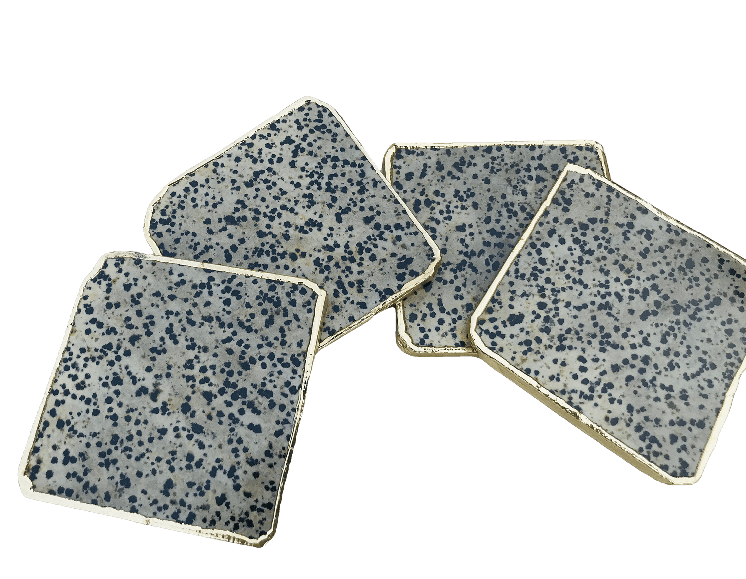 Dalmatian Jasper Agate Stone Coaster - Set of 4