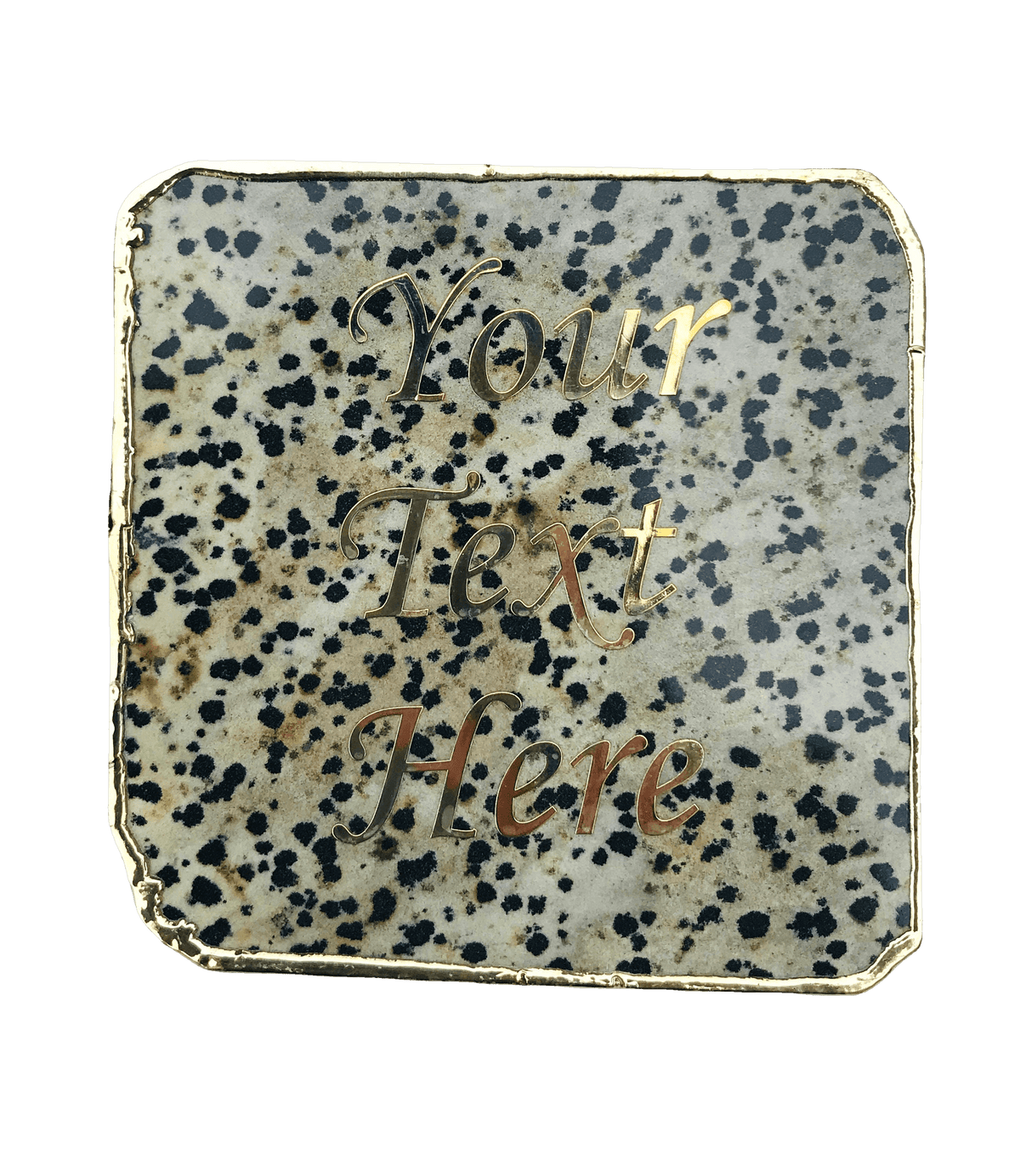 Dalmatian Jasper Agate Stone Coaster - Set of 4