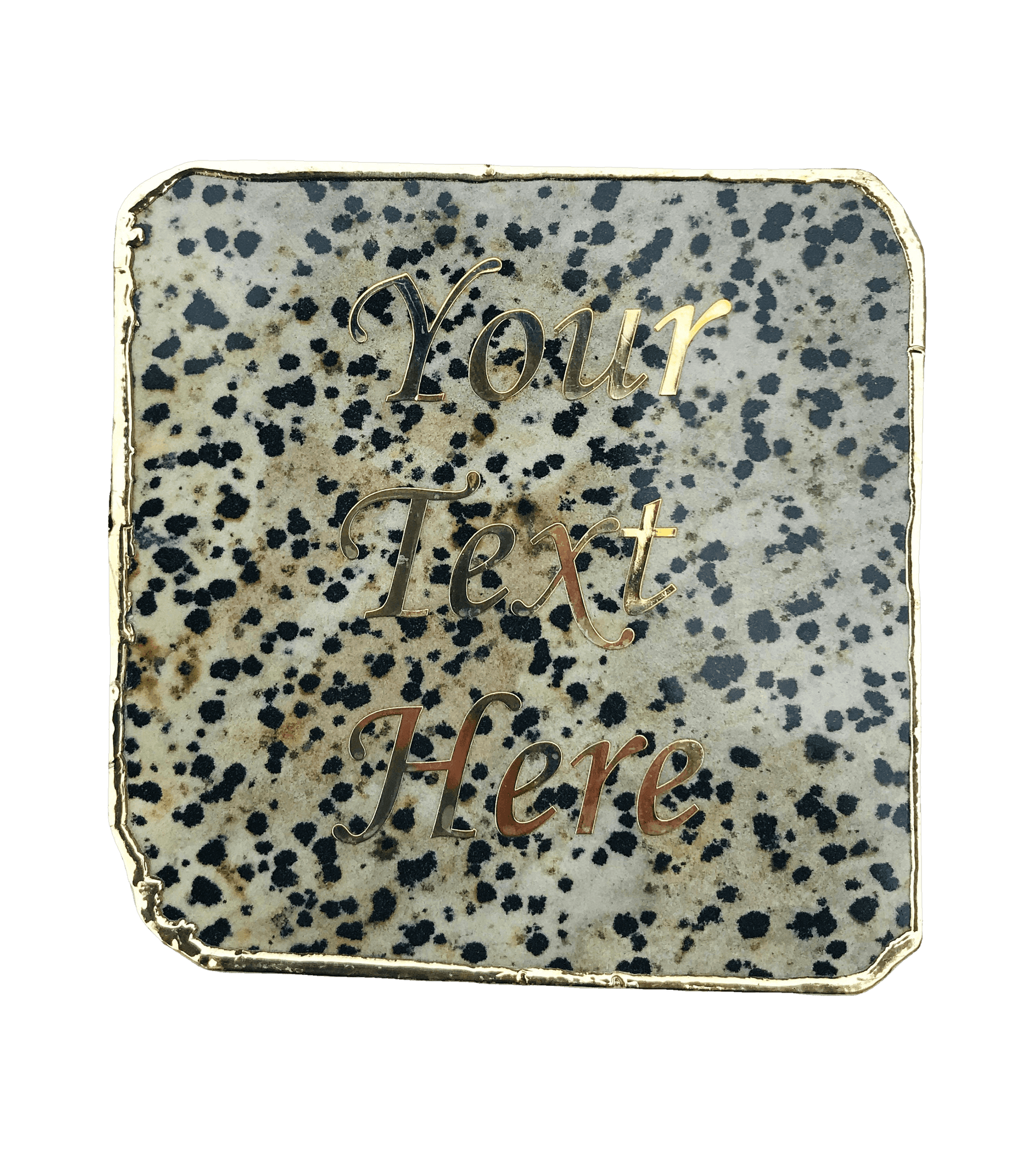 Dalmatian Jasper Agate Stone Coaster - Set of 4