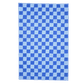 Dark Blue Checker Jute Rug - MAIA HOMES