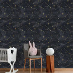 Dark Celestial Watercolor Wallpaper