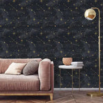 Dark Celestial Watercolor Wallpaper