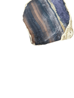 Dark Fluorite Agate Coasters - Set of 4