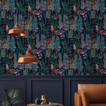 Dark Mushroom Botanical Wall Mural