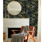 Dark Tropical Leaves and Flowers Wallpaper - MAIA HOMES