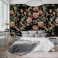 Dark Vintage Floral and Hummingbird Wallpaper - MAIA HOMES