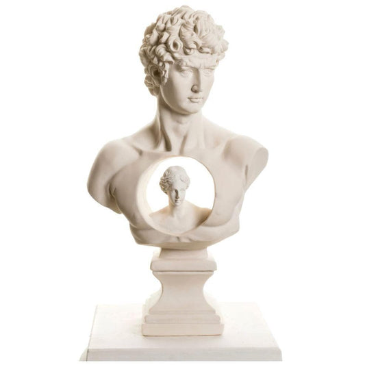 David & Venus de Milo Bust Sculpture - MAIA HOMES
