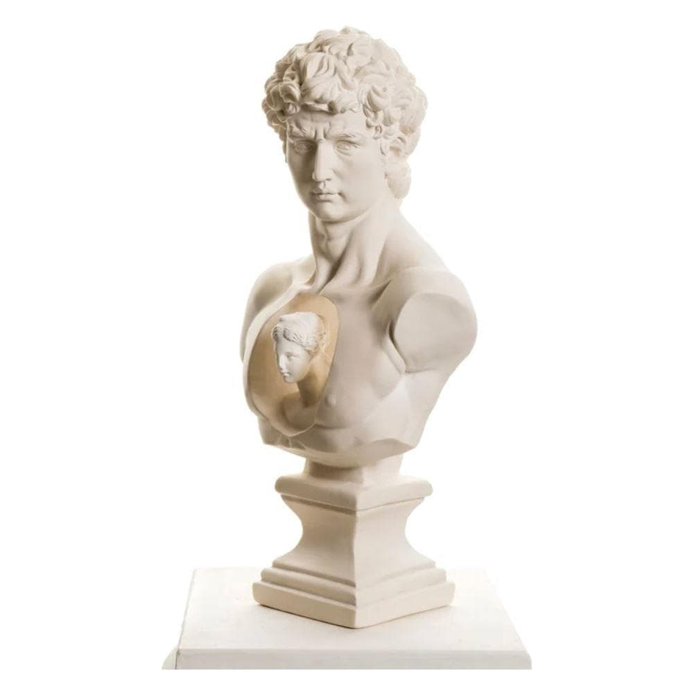 David & Venus de Milo Bust Sculpture