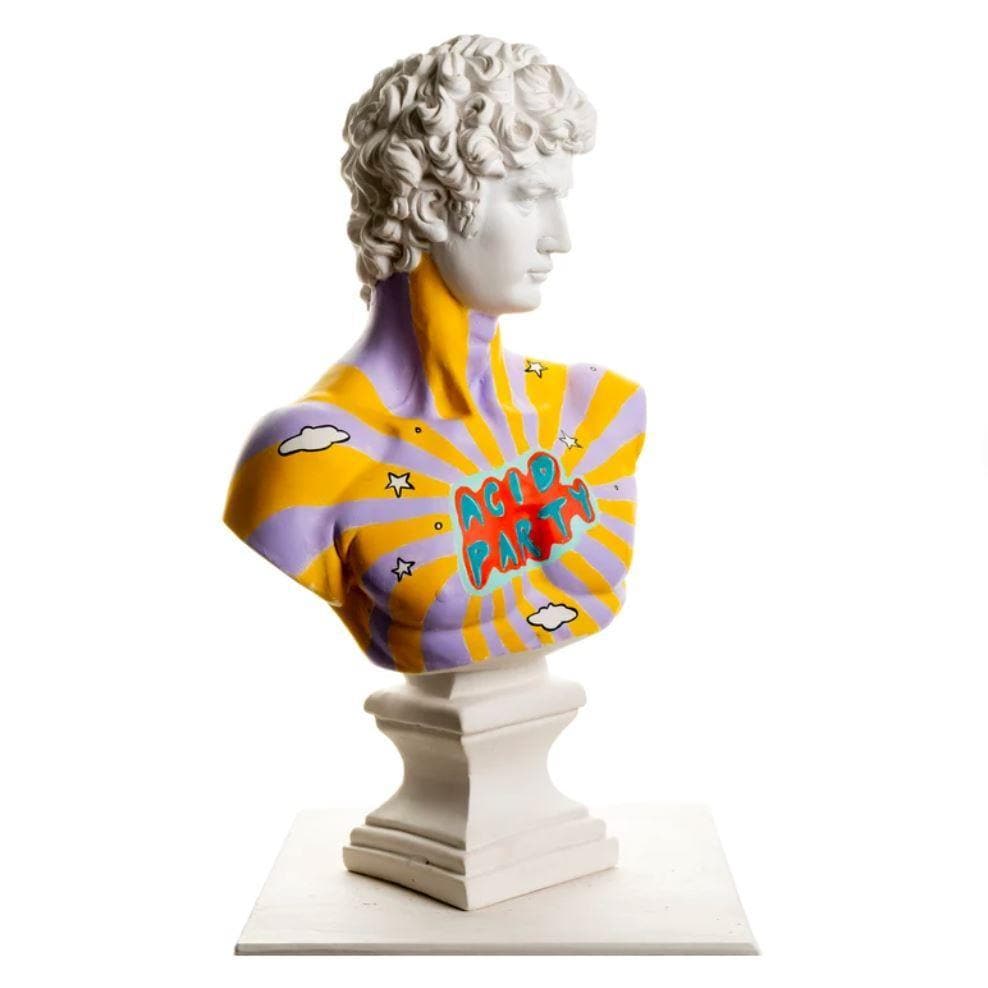 David's Bust Acid Party Contemporary Art Sculpture