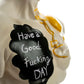 David's Bust "Have a Good F Day" with Scrambled Egg Sculpture - MAIA HOMES