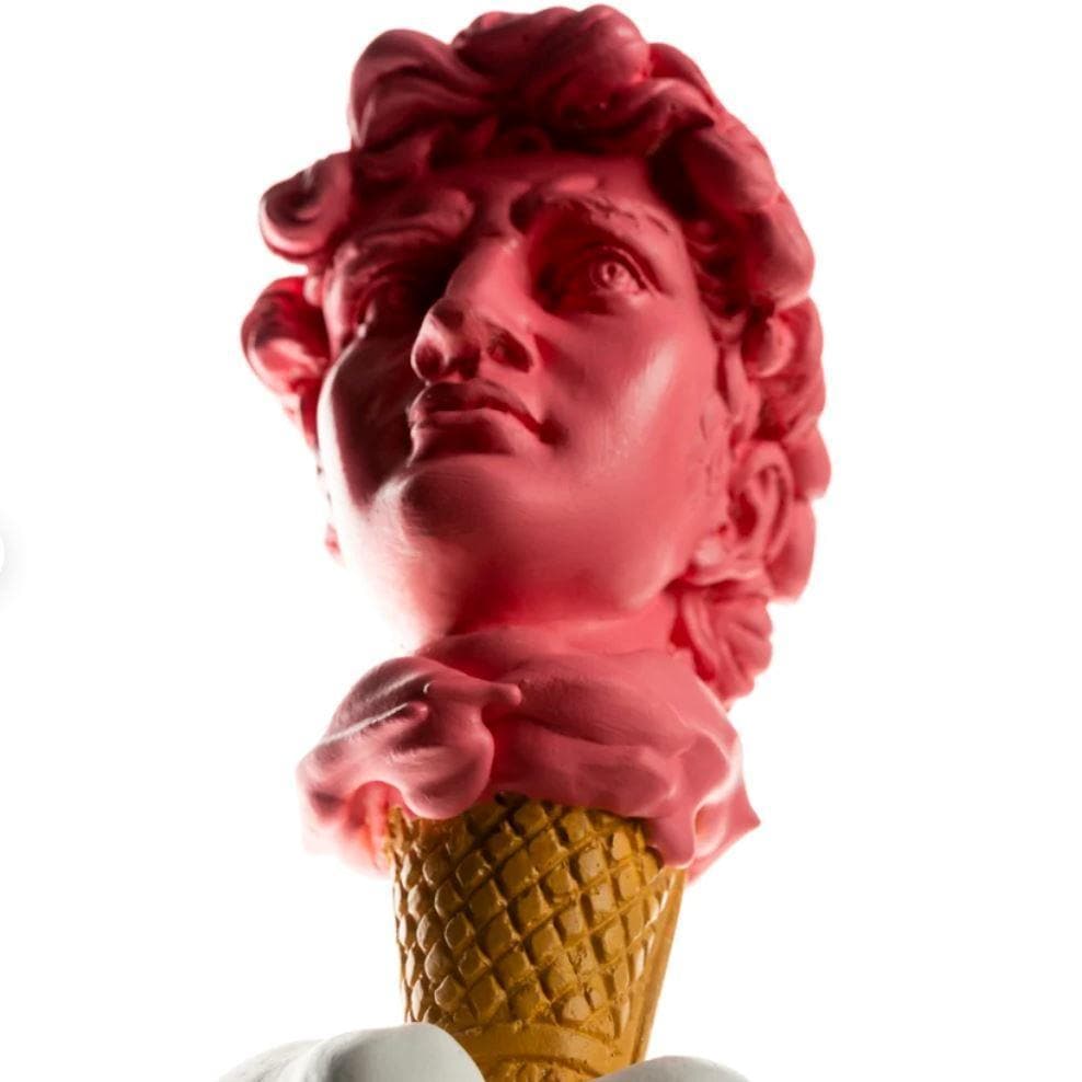 David's Bust Ice Cream Contemporary Art Sculpture