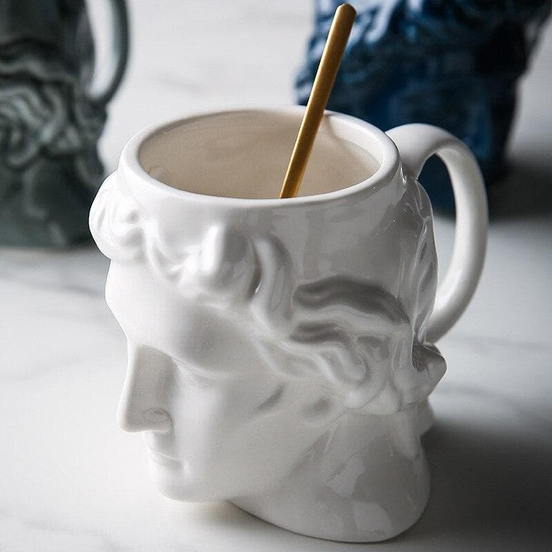 David's Sculpture Coffee Mug White