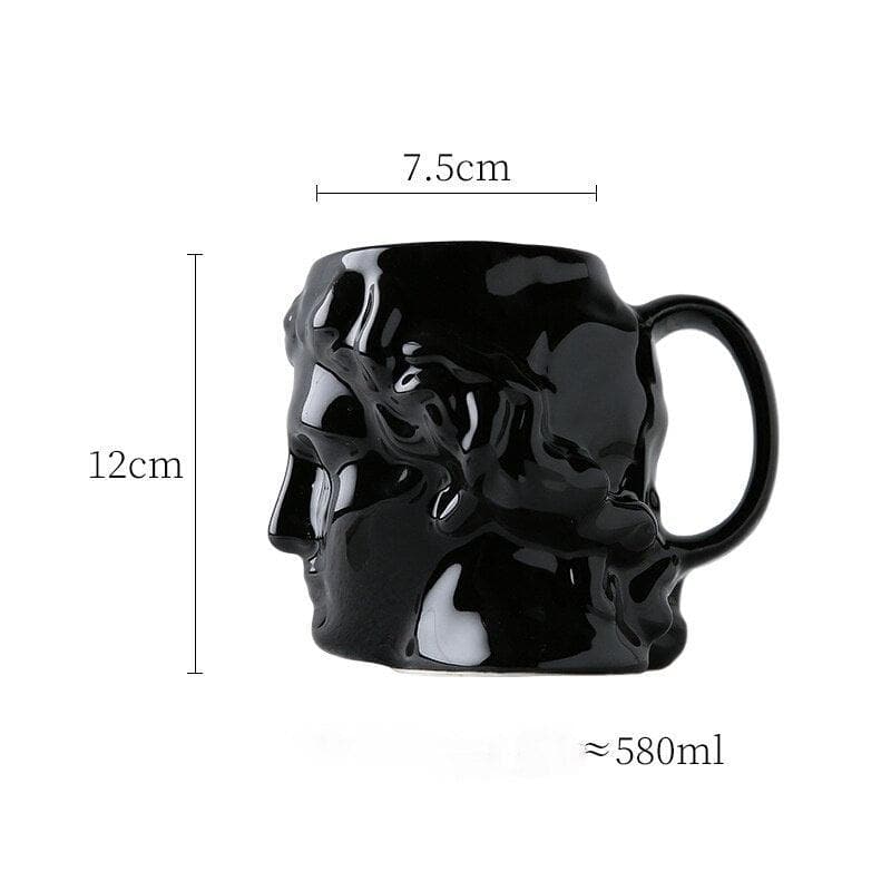 David's Sculpture Coffee Mug Black