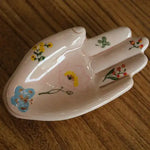 Decorative Glazed Porcelain Hand Sculpture Trinket