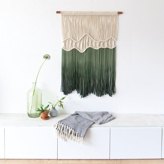 Deep Roots Dyed Macrame Wall Hanging - MAIA HOMES