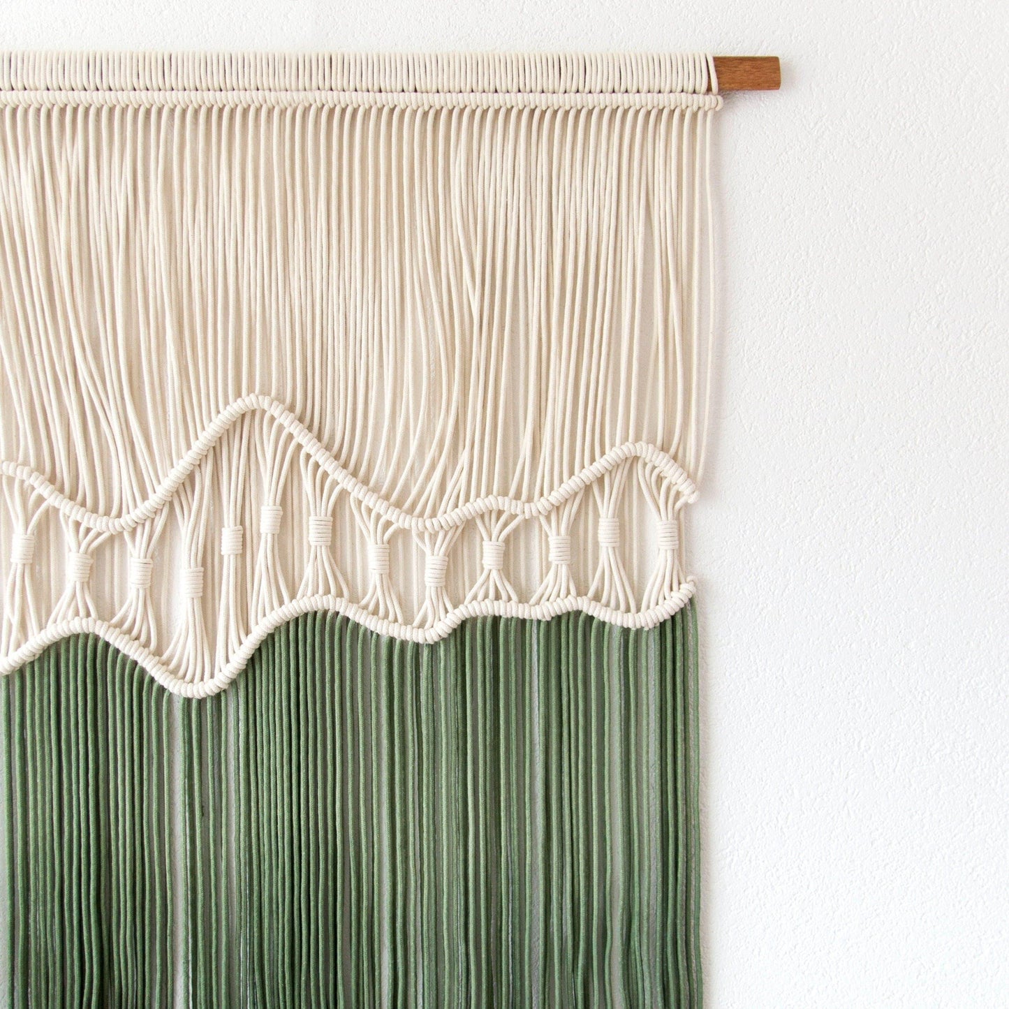 Deep Roots Dyed Macrame Wall Hanging