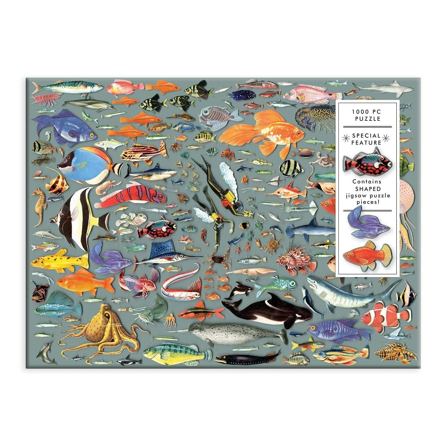 Deepest Dive 1000 Piece Jigsaw Puzzle with Shaped Pieces