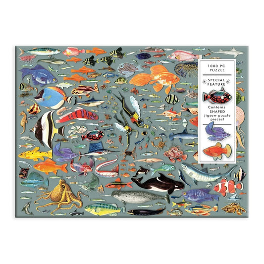Deepest Dive 1000 Piece Jigsaw Puzzle with Shaped Pieces - MAIA HOMES