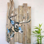 Deer Head Mosaic Wall Art