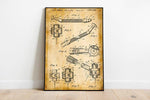 Dental Drill Patent Print| Framed Art Print