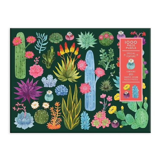 Desert Flora 1000 Piece Jigsaw Puzzle with Shaped Pieces - MAIA HOMES