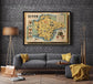 Devon Map Print| Art History - MAIA HOMES
