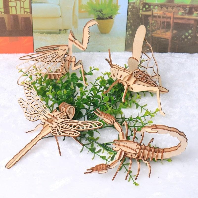 DIY 3D Wooden Puzzle Insect