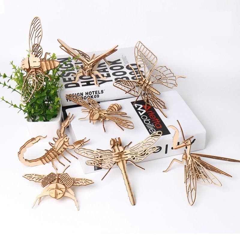 DIY 3D Wooden Puzzle Insect