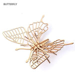 DIY 3D Wooden Puzzle Insect butterfly