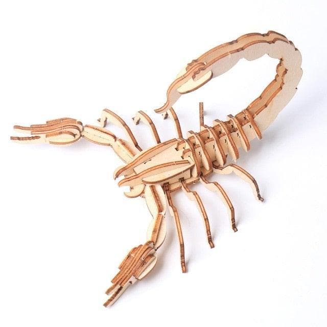 DIY 3D Wooden Puzzle Insect scorpion