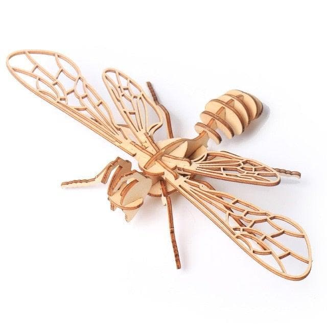 DIY 3D Wooden Puzzle Insect bees