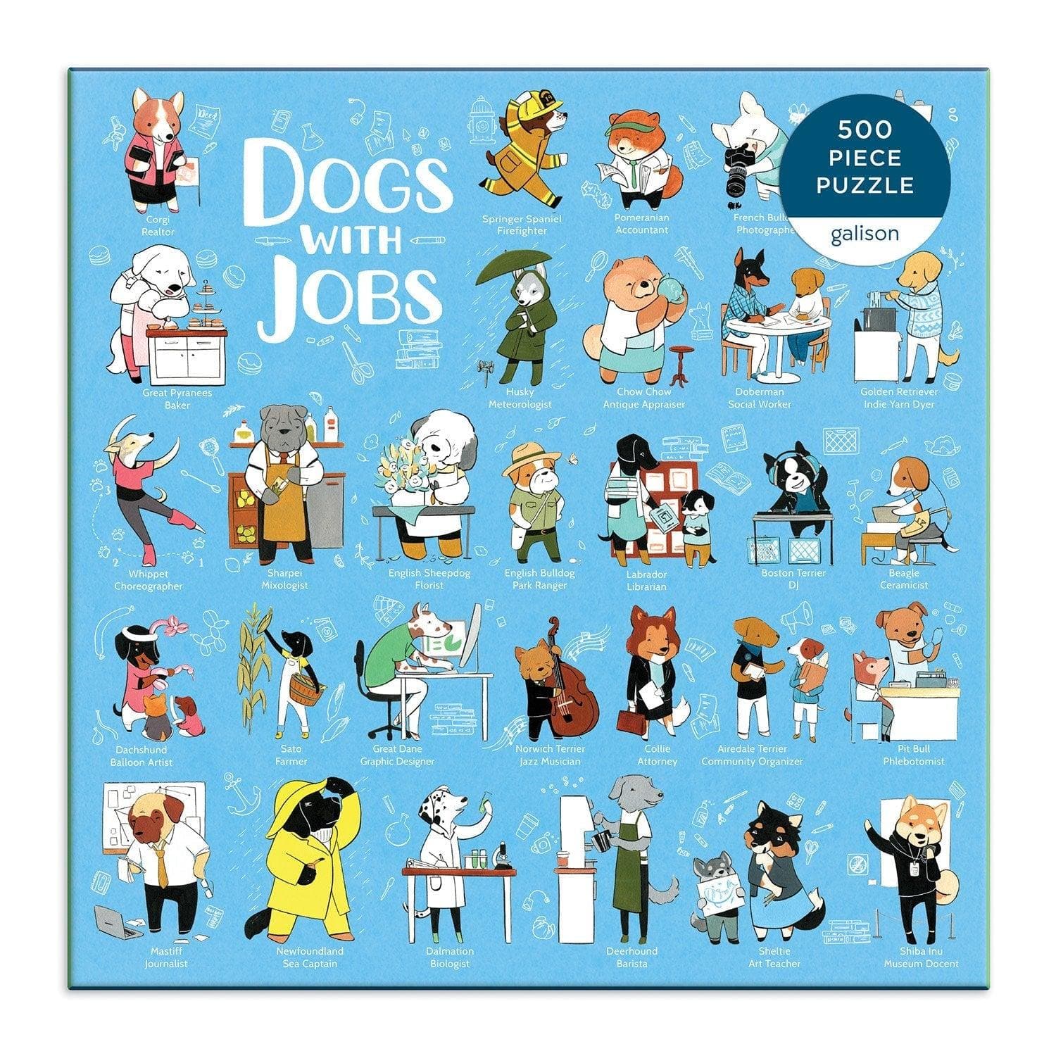 Dogs With Jobs 500 Piece Jigsaw Puzzle