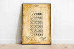 Dominoes Patent Print| Framed Art Print