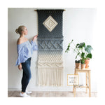 Doris Macrame Wall Hanging - Dyed Diamond Tapestry Default Title