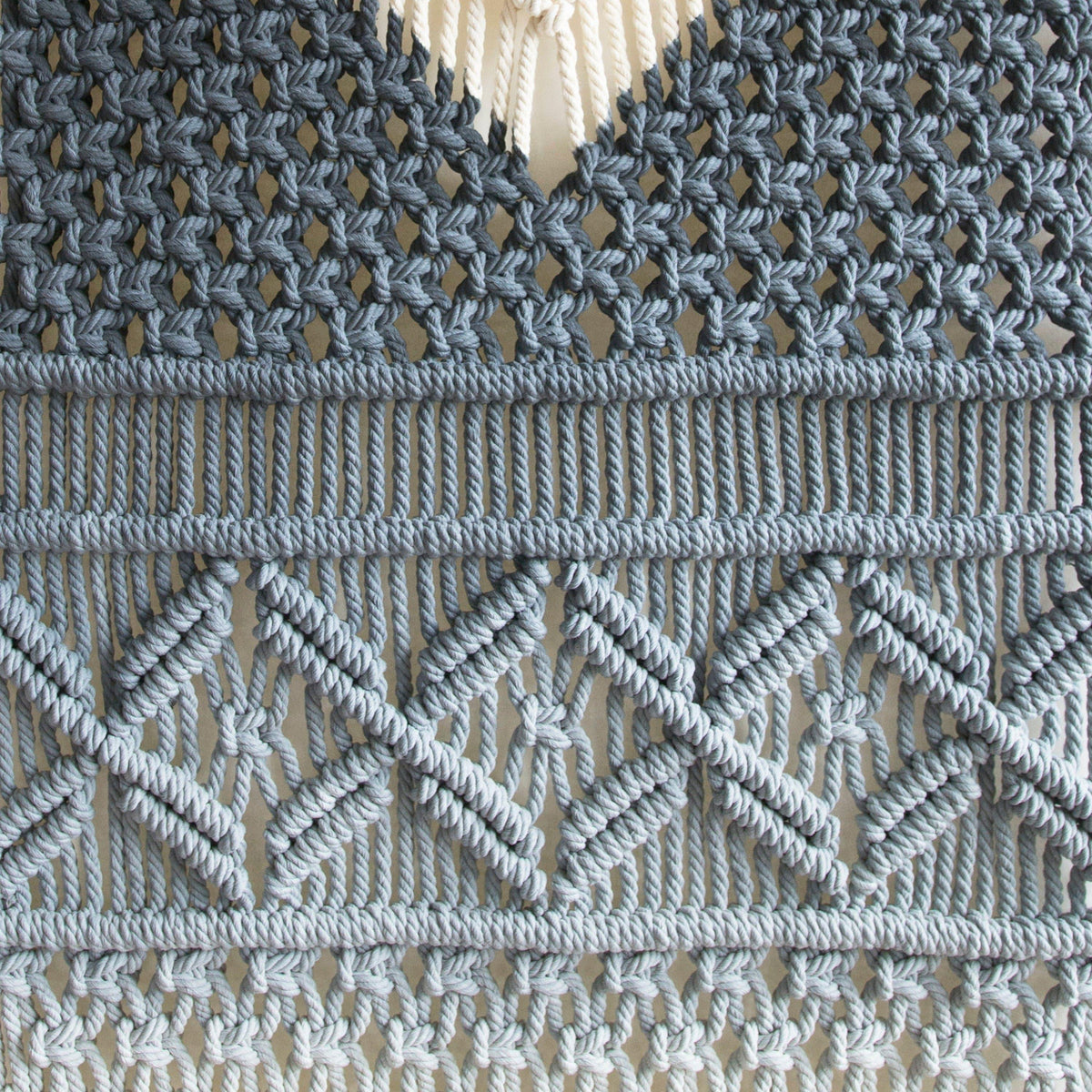 Doris Macrame Wall Hanging - Dyed Diamond Tapestry