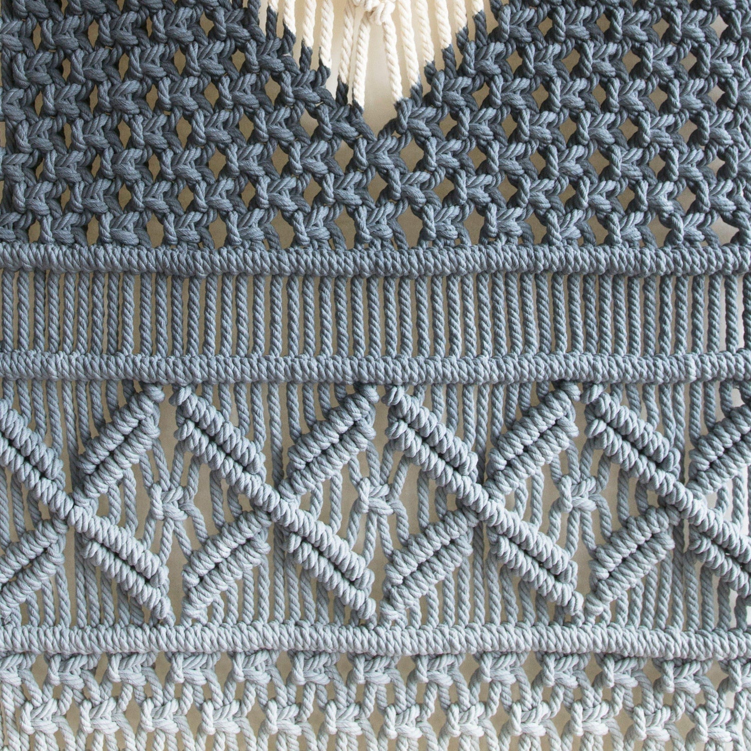 Doris Macrame Wall Hanging - Dyed Diamond Tapestry