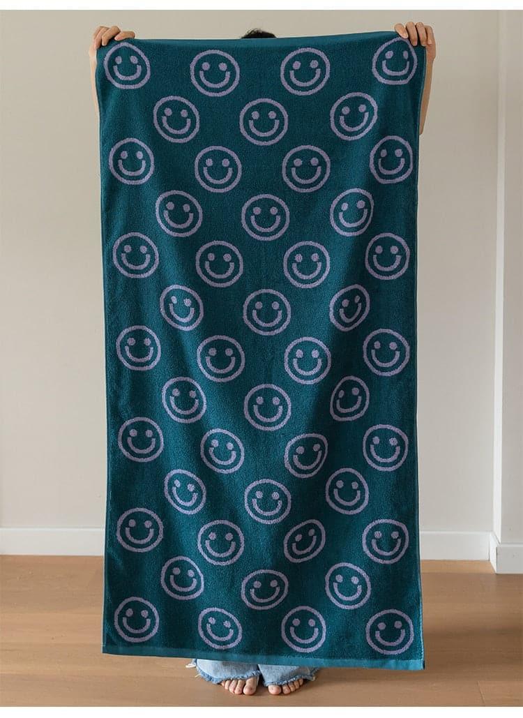 Double Sided Smiley Face Cotton Towel