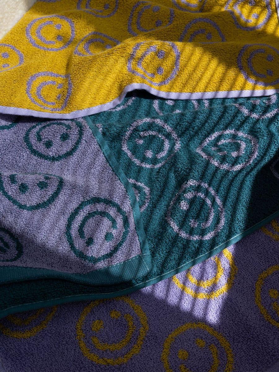 Double Sided Smiley Face Cotton Towel